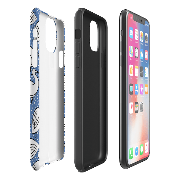 iPhone phone case-Ibis By Cressida Bell-Product Details Raised bevel to protect screen from scratches. Impact resistant polycarbonate shell and shock absorbing inner TPU liner. Secure fit with design wrapping around side of the case and full access to ports. Compatible with Qi-standard wireless charging. Thickness 1/8 inch (3mm), weight 30g. Compatibility See drop down menu for options, please select the right case as we print to order.-Stringberry