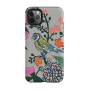 iPhone phone case-In The Garden By Kate Heiss-Product Details Raised bevel to protect screen from scratches. Impact resistant polycarbonate shell and shock absorbing inner TPU liner. Secure fit with design wrapping around side of the case and full access to ports. Compatible with Qi-standard wireless charging. Thickness 1/8 inch (3mm), weight 30g. Compatibility See drop down menu for options, please select the right case as we print to order.-Stringberry