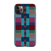 iPhone phone case-Indian Stripe By Cressida Bell-Product Details Raised bevel to protect screen from scratches. Impact resistant polycarbonate shell and shock absorbing inner TPU liner. Secure fit with design wrapping around side of the case and full access to ports. Compatible with Qi-standard wireless charging. Thickness 1/8 inch (3mm), weight 30g. Compatibility See drop down menu for options, please select the right case as we print to order.-Stringberry