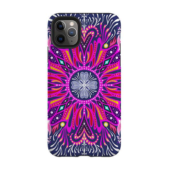 iPhone phone case-Iris 1 By Mia Underwood-Product Details Raised bevel to protect screen from scratches. Impact resistant polycarbonate shell and shock absorbing inner TPU liner. Secure fit with design wrapping around side of the case and full access to ports. Compatible with Qi-standard wireless charging. Thickness 1/8 inch (3mm), weight 30g. Compatibility See drop down menu for options, please select the right case as we print to order.-Stringberry