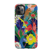 iPhone phone case-Jungle By Mia Underwood-Product Details Raised bevel to protect screen from scratches. Impact resistant polycarbonate shell and shock absorbing inner TPU liner. Secure fit with design wrapping around side of the case and full access to ports. Compatible with Qi-standard wireless charging. Thickness 1/8 inch (3mm), weight 30g. Compatibility See drop down menu for options, please select the right case as we print to order.-Stringberry