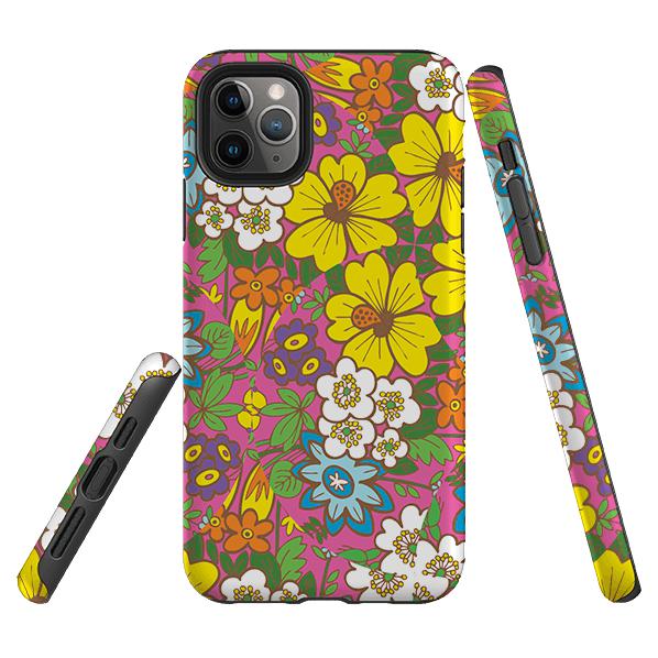 iPhone phone case-Kaleidoscope By Amelia Bowman-Product Details Raised bevel to protect screen from scratches. Impact resistant polycarbonate shell and shock absorbing inner TPU liner. Secure fit with design wrapping around side of the case and full access to ports. Compatible with Qi-standard wireless charging. Thickness 1/8 inch (3mm), weight 30g. Compatibility See drop down menu for options, please select the right case as we print to order.-Stringberry