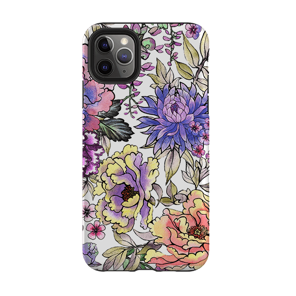iPhone phone case-Katsura-Product Details Raised bevel to protect screen from scratches. Impact resistant polycarbonate shell and shock absorbing inner TPU liner. Secure fit with design wrapping around side of the case and full access to ports. Compatible with Qi-standard wireless charging. Thickness 1/8 inch (3mm), weight 30g. Compatibility See drop down menu for options, please select the right case as we print to order.-Stringberry