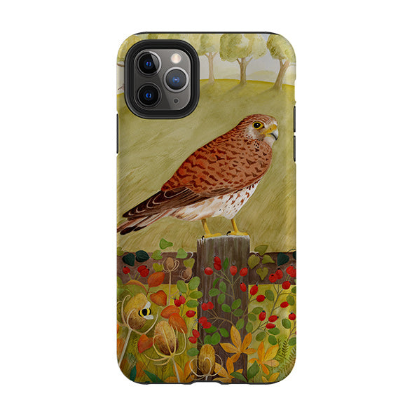 iPhone phone case-Kestrel By Bex Parkin-Product Details Raised bevel to protect screen from scratches. Impact resistant polycarbonate shell and shock absorbing inner TPU liner. Secure fit with design wrapping around side of the case and full access to ports. Compatible with Qi-standard wireless charging. Thickness 1/8 inch (3mm), weight 30g. Compatibility See drop down menu for options, please select the right case as we print to order.-Stringberry