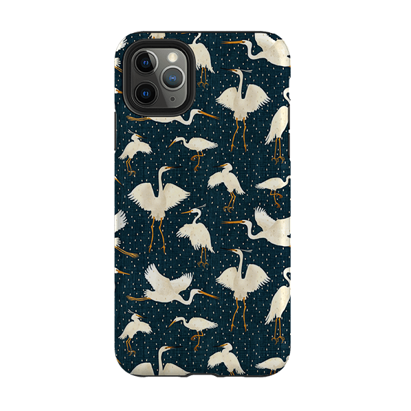 iPhone phone case-Kotuku By Katherine Quinn-Product Details Raised bevel to protect screen from scratches. Impact resistant polycarbonate shell and shock absorbing inner TPU liner. Secure fit with design wrapping around side of the case and full access to ports. Compatible with Qi-standard wireless charging. Thickness 1/8 inch (3mm), weight 30g. Compatibility See drop down menu for options, please select the right case as we print to order.-Stringberry