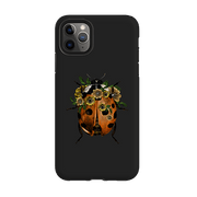 iPhone phone case-Ladybug Dark-Product Details Raised bevel to protect screen from scratches. Impact resistant polycarbonate shell and shock absorbing inner TPU liner. Secure fit with design wrapping around side of the case and full access to ports. Compatible with Qi-standard wireless charging. Thickness 1/8 inch (3mm), weight 30g. Compatibility See drop down menu for options, please select the right case as we print to order.-Stringberry