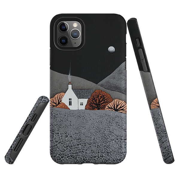 iPhone phone case-Last Embers Of The Bonfire By Natasha Newton-Product Details Raised bevel to protect screen from scratches. Impact resistant polycarbonate shell and shock absorbing inner TPU liner. Secure fit with design wrapping around side of the case and full access to ports. Compatible with Qi-standard wireless charging. Thickness 1/8 inch (3mm), weight 30g. Compatibility See drop down menu for options, please select the right case as we print to order.-Stringberry