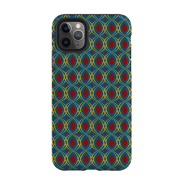 iPhone phone case-Lattice By Cressida Bell-Product Details Raised bevel to protect screen from scratches. Impact resistant polycarbonate shell and shock absorbing inner TPU liner. Secure fit with design wrapping around side of the case and full access to ports. Compatible with Qi-standard wireless charging. Thickness 1/8 inch (3mm), weight 30g. Compatibility See drop down menu for options, please select the right case as we print to order.-Stringberry