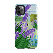 iPhone phone case-Lavender Garden By Liane Payne-Product Details Raised bevel to protect screen from scratches. Impact resistant polycarbonate shell and shock absorbing inner TPU liner. Secure fit with design wrapping around side of the case and full access to ports. Compatible with Qi-standard wireless charging. Thickness 1/8 inch (3mm), weight 30g. Compatibility See drop down menu for options, please select the right case as we print to order.-Stringberry