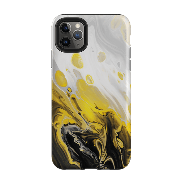 iPhone phone case-Lemon Drop-Product Details Raised bevel to protect screen from scratches. Impact resistant polycarbonate shell and shock absorbing inner TPU liner. Secure fit with design wrapping around side of the case and full access to ports. Compatible with Qi-standard wireless charging. Thickness 1/8 inch (3mm), weight 30g. Compatibility See drop down menu for options, please select the right case as we print to order.-Stringberry