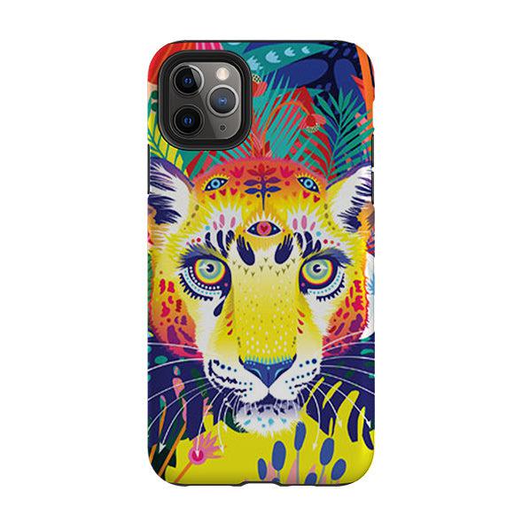 iPhone phone case-Leopard By Mia Underwood-Product Details Raised bevel to protect screen from scratches. Impact resistant polycarbonate shell and shock absorbing inner TPU liner. Secure fit with design wrapping around side of the case and full access to ports. Compatible with Qi-standard wireless charging. Thickness 1/8 inch (3mm), weight 30g. Compatibility See drop down menu for options, please select the right case as we print to order.-Stringberry