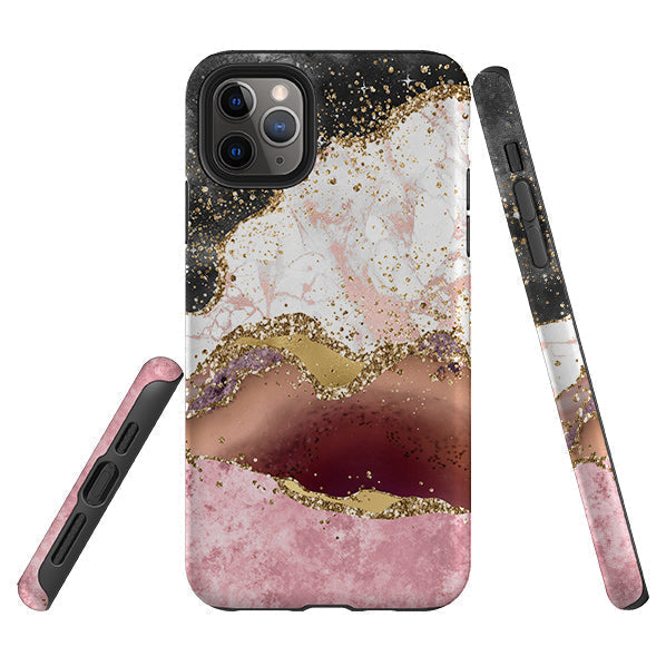 iPhone phone case-Levante (case does not glitter)-Product Details Raised bevel to protect screen from scratches. Impact resistant polycarbonate shell and shock absorbing inner TPU liner. Secure fit with design wrapping around side of the case and full access to ports. Compatible with Qi-standard wireless charging. Thickness 1/8 inch (3mm), weight 30g. Compatibility See drop down menu for options, please select the right case as we print to order.-Stringberry