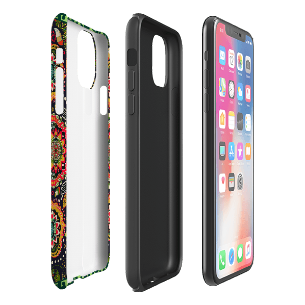 iPhone phone case-Levens Hall-Product Details Raised bevel to protect screen from scratches. Impact resistant polycarbonate shell and shock absorbing inner TPU liner. Secure fit with design wrapping around side of the case and full access to ports. Compatible with Qi-standard wireless charging. Thickness 1/8 inch (3mm), weight 30g. Compatibility See drop down menu for options, please select the right case as we print to order.-Stringberry