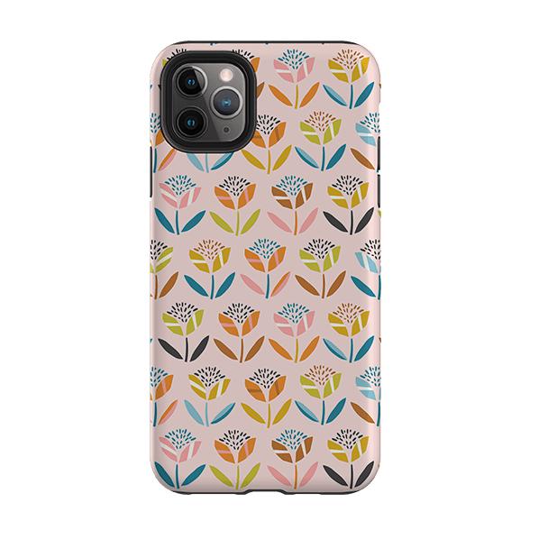 iPhone phone case-Little Flowers By Ali Brookes-Product Details Raised bevel to protect screen from scratches. Impact resistant polycarbonate shell and shock absorbing inner TPU liner. Secure fit with design wrapping around side of the case and full access to ports. Compatible with Qi-standard wireless charging. Thickness 1/8 inch (3mm), weight 30g. Compatibility See drop down menu for options, please select the right case as we print to order.-Stringberry