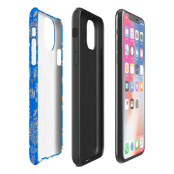 iPhone phone case-Mama Hare By Tiffany Lynch-Product Details Raised bevel to protect screen from scratches. Impact resistant polycarbonate shell and shock absorbing inner TPU liner. Secure fit with design wrapping around side of the case and full access to ports. Compatible with Qi-standard wireless charging. Thickness 1/8 inch (3mm), weight 30g. Compatibility See drop down menu for options, please select the right case as we print to order.-Stringberry