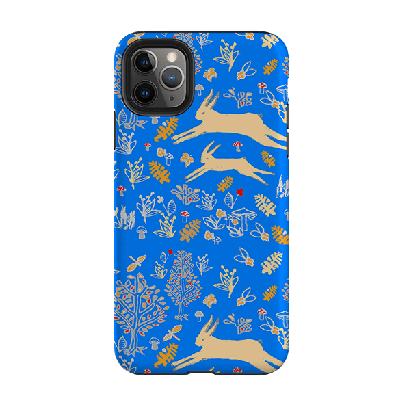 iPhone phone case-Mama Hare By Tiffany Lynch-Product Details Raised bevel to protect screen from scratches. Impact resistant polycarbonate shell and shock absorbing inner TPU liner. Secure fit with design wrapping around side of the case and full access to ports. Compatible with Qi-standard wireless charging. Thickness 1/8 inch (3mm), weight 30g. Compatibility See drop down menu for options, please select the right case as we print to order.-Stringberry