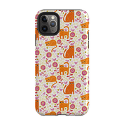 iPhone phone case-Marmalade Cats By Suzy Taylor-Product Details Raised bevel to protect screen from scratches. Impact resistant polycarbonate shell and shock absorbing inner TPU liner. Secure fit with design wrapping around side of the case and full access to ports. Compatible with Qi-standard wireless charging. Thickness 1/8 inch (3mm), weight 30g. Compatibility See drop down menu for options, please select the right case as we print to order.-Stringberry