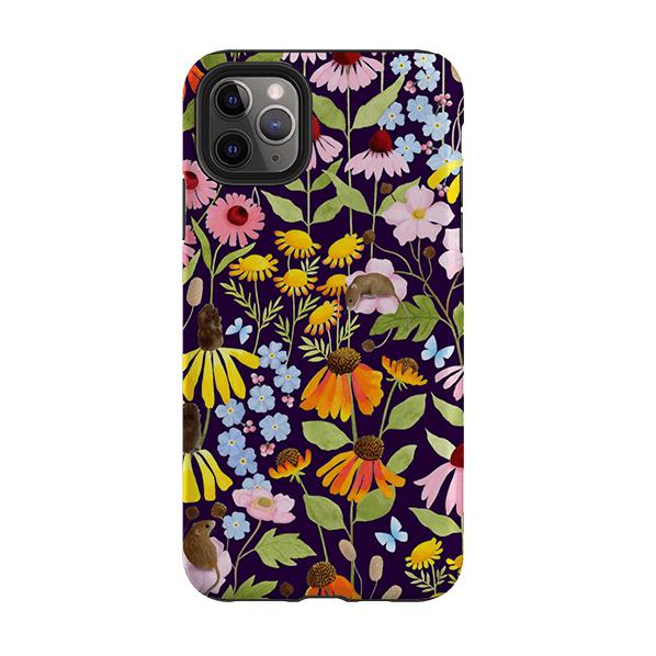 iPhone phone case-Mice And Wildflowers By Bex Parkin-Product Details Raised bevel to protect screen from scratches. Impact resistant polycarbonate shell and shock absorbing inner TPU liner. Secure fit with design wrapping around side of the case and full access to ports. Compatible with Qi-standard wireless charging. Thickness 1/8 inch (3mm), weight 30g. Compatibility See drop down menu for options, please select the right case as we print to order.-Stringberry