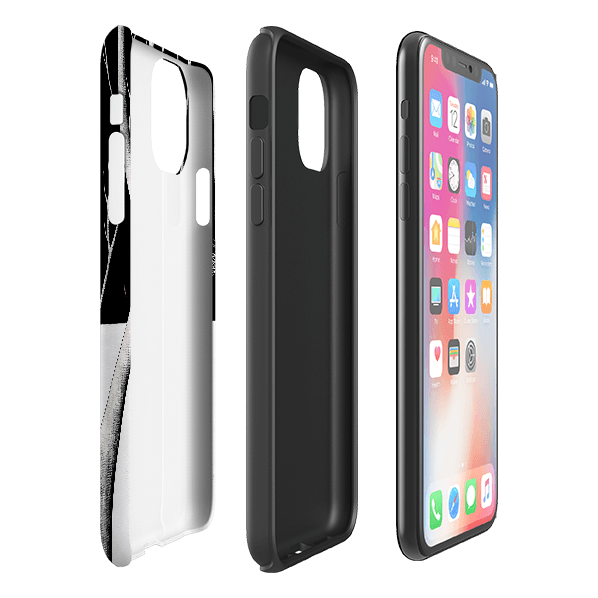 iPhone phone case-Midnight Walk By Natasha Newton-Product Details Raised bevel to protect screen from scratches. Impact resistant polycarbonate shell and shock absorbing inner TPU liner. Secure fit with design wrapping around side of the case and full access to ports. Compatible with Qi-standard wireless charging. Thickness 1/8 inch (3mm), weight 30g. Compatibility See drop down menu for options, please select the right case as we print to order.-Stringberry