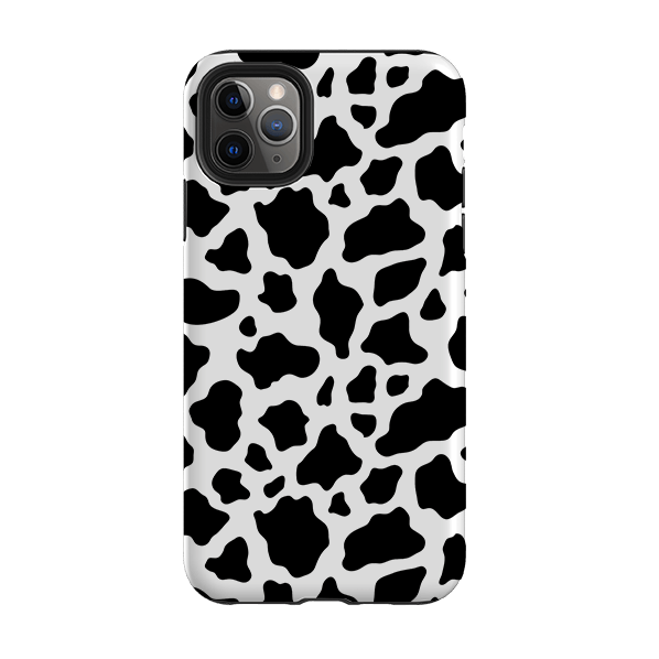 iPhone phone case-Moo-Product Details Raised bevel to protect screen from scratches. Impact resistant polycarbonate shell and shock absorbing inner TPU liner. Secure fit with design wrapping around side of the case and full access to ports. Compatible with Qi-standard wireless charging. Thickness 1/8 inch (3mm), weight 30g. Compatibility See drop down menu for options, please select the right case as we print to order.-Stringberry