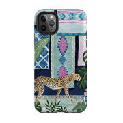 iPhone phone case-Morocco Cheetah By Bex Parkin-Product Details Raised bevel to protect screen from scratches. Impact resistant polycarbonate shell and shock absorbing inner TPU liner. Secure fit with design wrapping around side of the case and full access to ports. Compatible with Qi-standard wireless charging. Thickness 1/8 inch (3mm), weight 30g. Compatibility See drop down menu for options, please select the right case as we print to order.-Stringberry