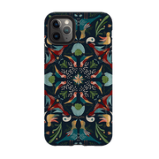 iPhone phone case-Navy Hanky By Katherine Quinn-Product Details Raised bevel to protect screen from scratches. Impact resistant polycarbonate shell and shock absorbing inner TPU liner. Secure fit with design wrapping around side of the case and full access to ports. Compatible with Qi-standard wireless charging. Thickness 1/8 inch (3mm), weight 30g. Compatibility See drop down menu for options, please select the right case as we print to order.-Stringberry