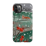 iPhone phone case-Night Fox 3 By Liane Payne-Product Details Raised bevel to protect screen from scratches. Impact resistant polycarbonate shell and shock absorbing inner TPU liner. Secure fit with design wrapping around side of the case and full access to ports. Compatible with Qi-standard wireless charging. Thickness 1/8 inch (3mm), weight 30g. Compatibility See drop down menu for options, please select the right case as we print to order.-Stringberry