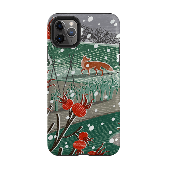 iPhone phone case-Night Fox 3 By Liane Payne-Product Details Raised bevel to protect screen from scratches. Impact resistant polycarbonate shell and shock absorbing inner TPU liner. Secure fit with design wrapping around side of the case and full access to ports. Compatible with Qi-standard wireless charging. Thickness 1/8 inch (3mm), weight 30g. Compatibility See drop down menu for options, please select the right case as we print to order.-Stringberry