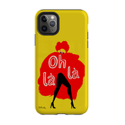 iPhone phone case-Oh Lala By Paul Thurlby-Product Details Raised bevel to protect screen from scratches. Impact resistant polycarbonate shell and shock absorbing inner TPU liner. Secure fit with design wrapping around side of the case and full access to ports. Compatible with Qi-standard wireless charging. Thickness 1/8 inch (3mm), weight 30g. Compatibility See drop down menu for options, please select the right case as we print to order.-Stringberry