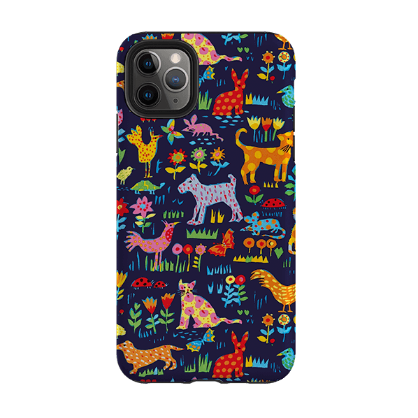iPhone phone case-Our Yard By Sarah Campbell-Product Details Raised bevel to protect screen from scratches. Impact resistant polycarbonate shell and shock absorbing inner TPU liner. Secure fit with design wrapping around side of the case and full access to ports. Compatible with Qi-standard wireless charging. Thickness 1/8 inch (3mm), weight 30g. Compatibility See drop down menu for options, please select the right case as we print to order.-Stringberry