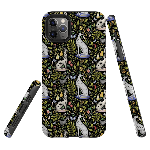 iPhone phone case-Palace Gardens By Catherine Rowe-Product Details Raised bevel to protect screen from scratches. Impact resistant polycarbonate shell and shock absorbing inner TPU liner. Secure fit with design wrapping around side of the case and full access to ports. Compatible with Qi-standard wireless charging. Thickness 1/8 inch (3mm), weight 30g. Compatibility See drop down menu for options, please select the right case as we print to order.-Stringberry