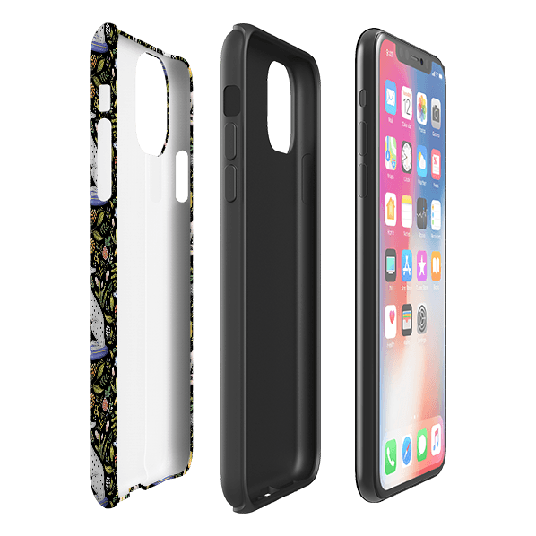 iPhone phone case-Palace Gardens By Catherine Rowe-Product Details Raised bevel to protect screen from scratches. Impact resistant polycarbonate shell and shock absorbing inner TPU liner. Secure fit with design wrapping around side of the case and full access to ports. Compatible with Qi-standard wireless charging. Thickness 1/8 inch (3mm), weight 30g. Compatibility See drop down menu for options, please select the right case as we print to order.-Stringberry