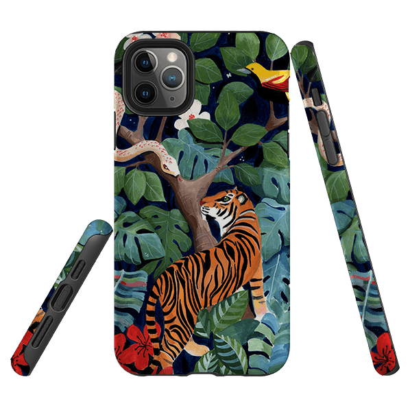 iPhone phone case-Paradise By Bex Parkin-Product Details Raised bevel to protect screen from scratches. Impact resistant polycarbonate shell and shock absorbing inner TPU liner. Secure fit with design wrapping around side of the case and full access to ports. Compatible with Qi-standard wireless charging. Thickness 1/8 inch (3mm), weight 30g. Compatibility See drop down menu for options, please select the right case as we print to order.-Stringberry