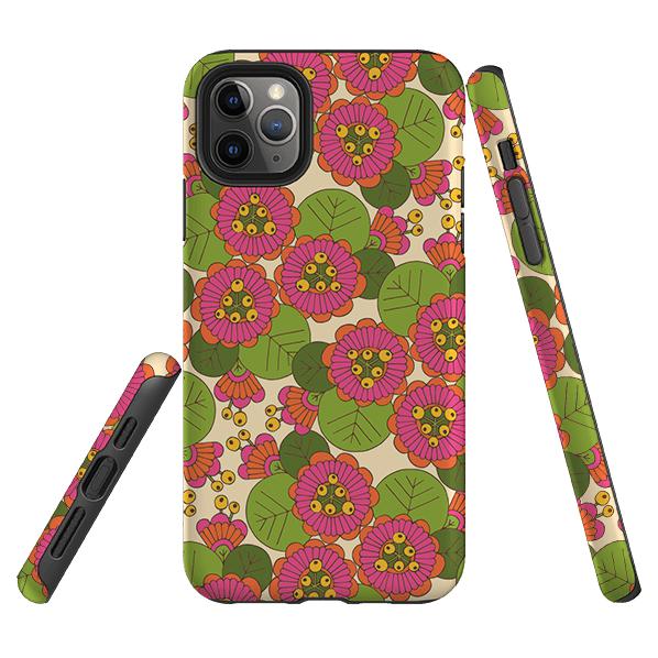 iPhone phone case-Passion Lilly By Amelia Bowman-Product Details Raised bevel to protect screen from scratches. Impact resistant polycarbonate shell and shock absorbing inner TPU liner. Secure fit with design wrapping around side of the case and full access to ports. Compatible with Qi-standard wireless charging. Thickness 1/8 inch (3mm), weight 30g. Compatibility See drop down menu for options, please select the right case as we print to order.-Stringberry