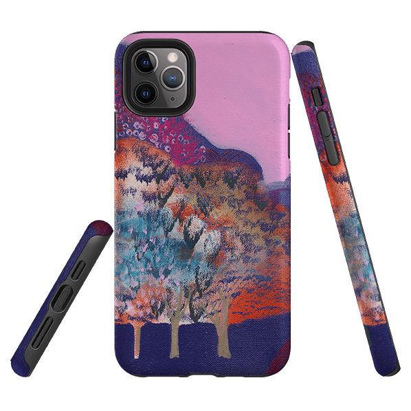 iPhone phone case-Pav Garden By Tiffany Lynch-Product Details Raised bevel to protect screen from scratches. Impact resistant polycarbonate shell and shock absorbing inner TPU liner. Secure fit with design wrapping around side of the case and full access to ports. Compatible with Qi-standard wireless charging. Thickness 1/8 inch (3mm), weight 30g. Compatibility See drop down menu for options, please select the right case as we print to order.-Stringberry