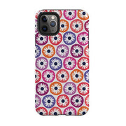 iPhone phone case-Penny Flowers Light By Ali Brookes-Product Details Raised bevel to protect screen from scratches. Impact resistant polycarbonate shell and shock absorbing inner TPU liner. Secure fit with design wrapping around side of the case and full access to ports. Compatible with Qi-standard wireless charging. Thickness 1/8 inch (3mm), weight 30g. Compatibility See drop down menu for options, please select the right case as we print to order.-Stringberry