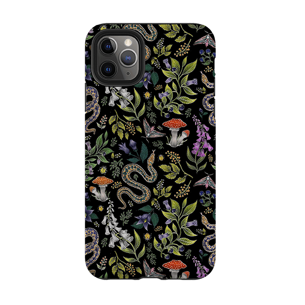 iPhone phone case-Poisonous By Catherine Rowe-Product Details Raised bevel to protect screen from scratches. Impact resistant polycarbonate shell and shock absorbing inner TPU liner. Secure fit with design wrapping around side of the case and full access to ports. Compatible with Qi-standard wireless charging. Thickness 1/8 inch (3mm), weight 30g. Compatibility See drop down menu for options, please select the right case as we print to order.-Stringberry