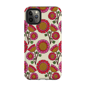 iPhone phone case-Pop Flower By Amelia Bowman-Product Details Raised bevel to protect screen from scratches. Impact resistant polycarbonate shell and shock absorbing inner TPU liner. Secure fit with design wrapping around side of the case and full access to ports. Compatible with Qi-standard wireless charging. Thickness 1/8 inch (3mm), weight 30g. Compatibility See drop down menu for options, please select the right case as we print to order.-Stringberry