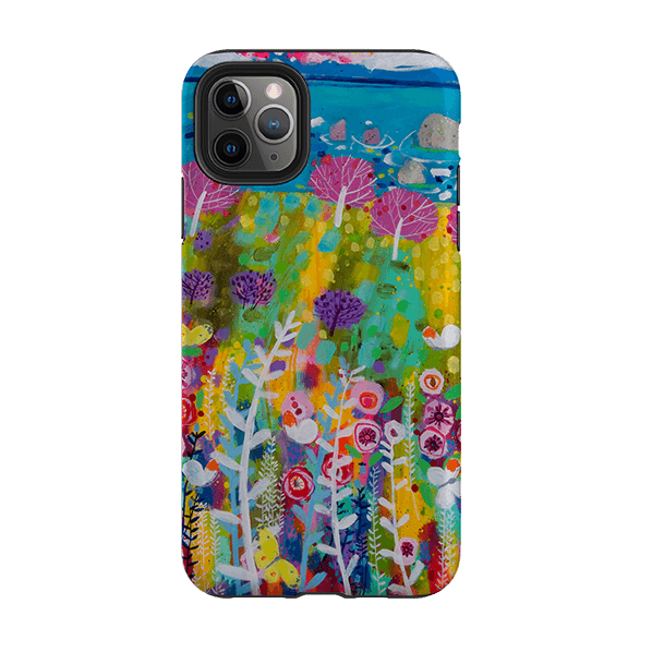 iPhone phone case-Precious Day By Claire West-Product Details Raised bevel to protect screen from scratches. Impact resistant polycarbonate shell and shock absorbing inner TPU liner. Secure fit with design wrapping around side of the case and full access to ports. Compatible with Qi-standard wireless charging. Thickness 1/8 inch (3mm), weight 30g. Compatibility See drop down menu for options, please select the right case as we print to order.-Stringberry