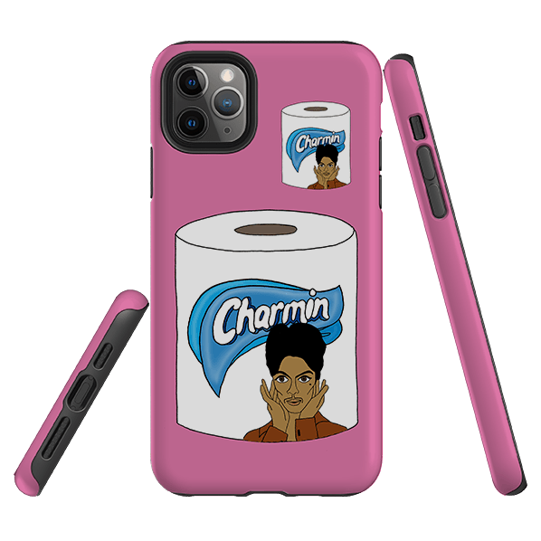 iPhone phone case-Prince Charmin By Angelica Hicks-Product Details Raised bevel to protect screen from scratches. Impact resistant polycarbonate shell and shock absorbing inner TPU liner. Secure fit with design wrapping around side of the case and full access to ports. Compatible with Qi-standard wireless charging. Thickness 1/8 inch (3mm), weight 30g. Compatibility See drop down menu for options, please select the right case as we print to order.-Stringberry