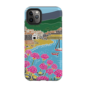 iPhone phone case-Quaint Harbour By Kate Heiss-Product Details Raised bevel to protect screen from scratches. Impact resistant polycarbonate shell and shock absorbing inner TPU liner. Secure fit with design wrapping around side of the case and full access to ports. Compatible with Qi-standard wireless charging. Thickness 1/8 inch (3mm), weight 30g. Compatibility See drop down menu for options, please select the right case as we print to order.-Stringberry