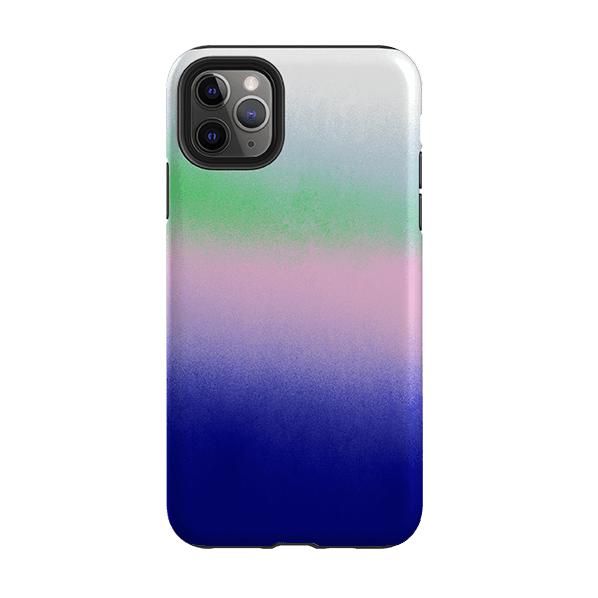 iPhone phone case-Rainbow Haze By Kitty Joseph-Product Details Raised bevel to protect screen from scratches. Impact resistant polycarbonate shell and shock absorbing inner TPU liner. Secure fit with design wrapping around side of the case and full access to ports. Compatible with Qi-standard wireless charging. Thickness 1/8 inch (3mm), weight 30g. Compatibility See drop down menu for options, please select the right case as we print to order.-Stringberry