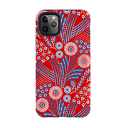 iPhone phone case-Red Bouquet By Cressida Bell-Product Details Raised bevel to protect screen from scratches. Impact resistant polycarbonate shell and shock absorbing inner TPU liner. Secure fit with design wrapping around side of the case and full access to ports. Compatible with Qi-standard wireless charging. Thickness 1/8 inch (3mm), weight 30g. Compatibility See drop down menu for options, please select the right case as we print to order.-Stringberry
