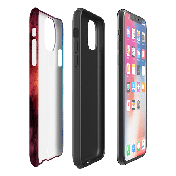 iPhone phone case-Roaring-Product Details Raised bevel to protect screen from scratches. Impact resistant polycarbonate shell and shock absorbing inner TPU liner. Secure fit with design wrapping around side of the case and full access to ports. Compatible with Qi-standard wireless charging. Thickness 1/8 inch (3mm), weight 30g. Compatibility See drop down menu for options, please select the right case as we print to order.-Stringberry