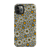 iPhone phone case-Roundels By Cressida Bell-Product Details Raised bevel to protect screen from scratches. Impact resistant polycarbonate shell and shock absorbing inner TPU liner. Secure fit with design wrapping around side of the case and full access to ports. Compatible with Qi-standard wireless charging. Thickness 1/8 inch (3mm), weight 30g. Compatibility See drop down menu for options, please select the right case as we print to order.-Stringberry