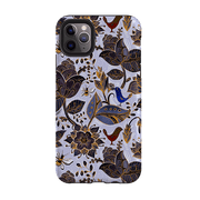 iPhone phone case-Royal Botanical-Product Details Raised bevel to protect screen from scratches. Impact resistant polycarbonate shell and shock absorbing inner TPU liner. Secure fit with design wrapping around side of the case and full access to ports. Compatible with Qi-standard wireless charging. Thickness 1/8 inch (3mm), weight 30g. Compatibility See drop down menu for options, please select the right case as we print to order.-Stringberry