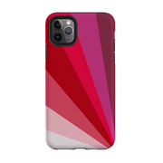 iPhone phone case-Ruby Fan By Kitty Joseph-Product Details Raised bevel to protect screen from scratches. Impact resistant polycarbonate shell and shock absorbing inner TPU liner. Secure fit with design wrapping around side of the case and full access to ports. Compatible with Qi-standard wireless charging. Thickness 1/8 inch (3mm), weight 30g. Compatibility See drop down menu for options, please select the right case as we print to order.-Stringberry