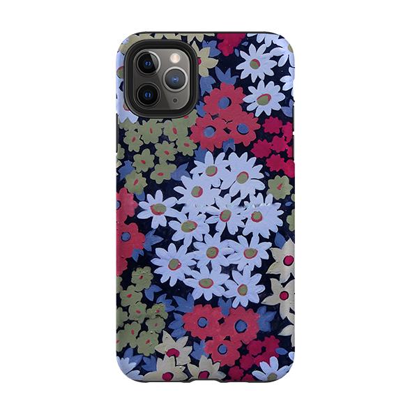 iPhone phone case-Sandpiper Floral By Sarah Campbell-Product Details Raised bevel to protect screen from scratches. Impact resistant polycarbonate shell and shock absorbing inner TPU liner. Secure fit with design wrapping around side of the case and full access to ports. Compatible with Qi-standard wireless charging. Thickness 1/8 inch (3mm), weight 30g. Compatibility See drop down menu for options, please select the right case as we print to order.-Stringberry