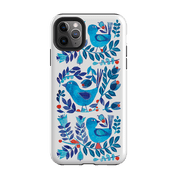 iPhone phone case-Scandi Birds By Tracey English-Product Details Raised bevel to protect screen from scratches. Impact resistant polycarbonate shell and shock absorbing inner TPU liner. Secure fit with design wrapping around side of the case and full access to ports. Compatible with Qi-standard wireless charging. Thickness 1/8 inch (3mm), weight 30g. Compatibility See drop down menu for options, please select the right case as we print to order.-Stringberry