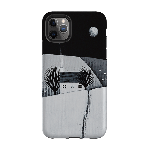 iPhone phone case-Sheep Fields By Natasha Newton-Product Details Raised bevel to protect screen from scratches. Impact resistant polycarbonate shell and shock absorbing inner TPU liner. Secure fit with design wrapping around side of the case and full access to ports. Compatible with Qi-standard wireless charging. Thickness 1/8 inch (3mm), weight 30g. Compatibility See drop down menu for options, please select the right case as we print to order.-Stringberry